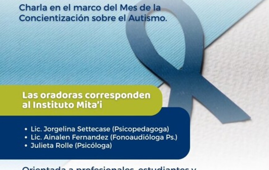 Imagen de Charla sobre autismo en Alvear: Una oportunidad para la concientización y el aprendizaje