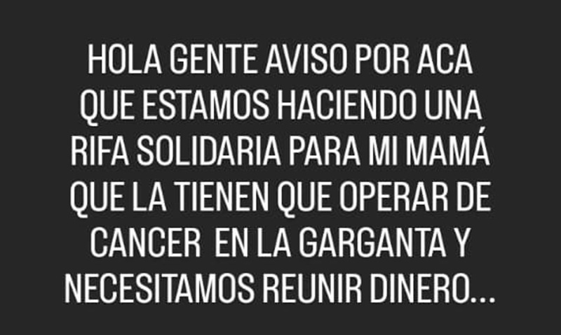 Imagen de Rifa solidaria: Necesitan juntar fondos para operarla