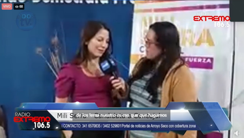 Imagen de Milagros Serra fue una de las más votadas en Arroyo Seco y tiene chances firmes de ingresar al Concejo