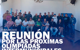 Imagen de Olimpiadas Intermunicipales: Se realiz&oacute; una reuni&oacute;n y se comienza a definir qu&eacute; localidad podr&iacute;a ser sede
