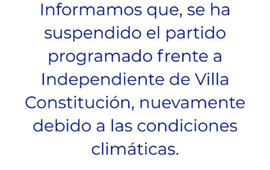 Imagen de F&uacute;tbol:Independiente y Athletic, suspendido por malas condiciones clim&aacute;ticas