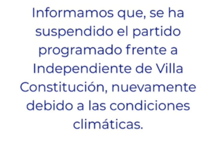 Imagen de Fútbol:Independiente y Athletic, suspendido por malas condiciones climáticas