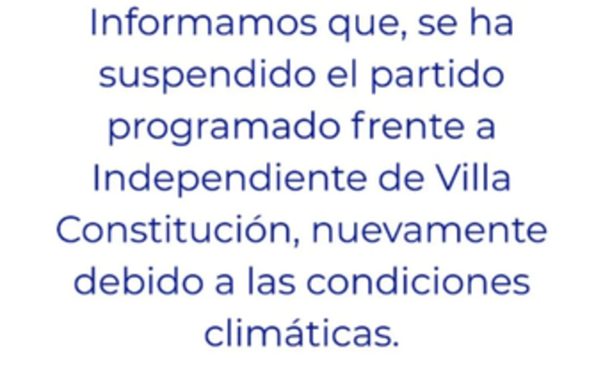 Imagen de F&uacute;tbol:Independiente y Athletic, suspendido por malas condiciones clim&aacute;ticas
