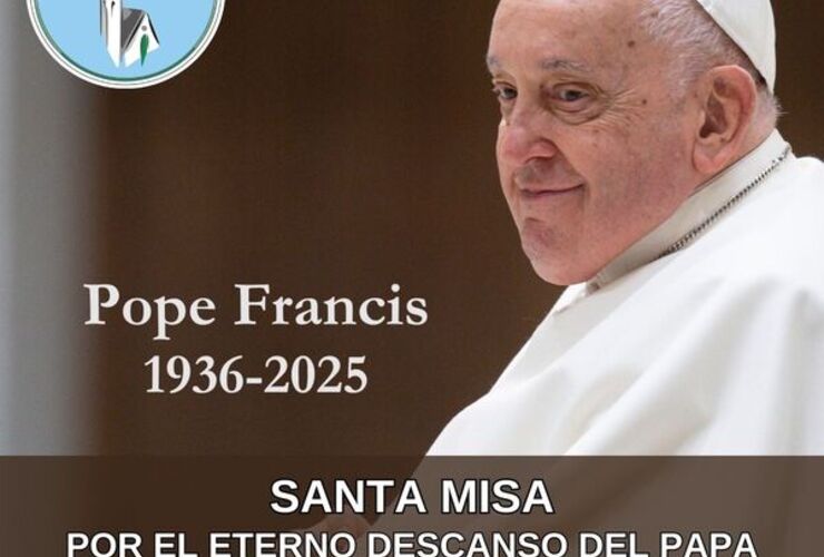 Imagen de Misa en Arroyo Seco por el eterno descanso del Papa Francisco