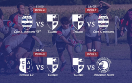 Imagen de Rugby: Cronograma de partidos de Talleres para Mayo y Junio