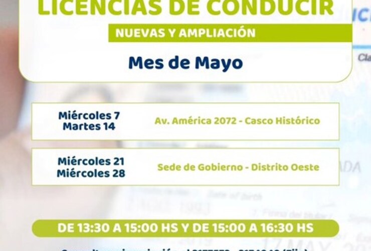 Imagen de Capacitación para licencias de conducir en mayo: nuevas fechas informadas por la Comuna de Alvear