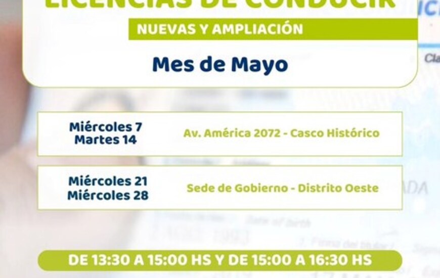 Imagen de Capacitación para licencias de conducir en mayo: nuevas fechas informadas por la Comuna de Alvear