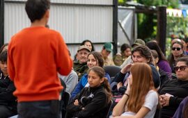 Imagen de Pavón: Vecinos y estudiantes participaron de una jornada de capacitación sobre huerta domiciliaria