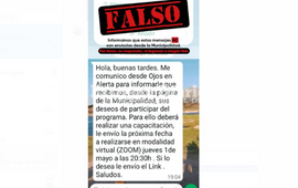 Imagen de ¡Atención!: Se advierte sobre la circulación de mensajes falsos en nombre de la Municipalidad