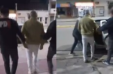 Del Greco, en el patrullero. Las denuncias en su contra fueron atendidas por la Fiscalía.