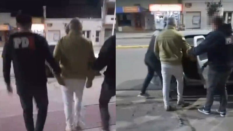 Del Greco, en el patrullero. Las denuncias en su contra fueron atendidas por la Fiscal&iacute;a.