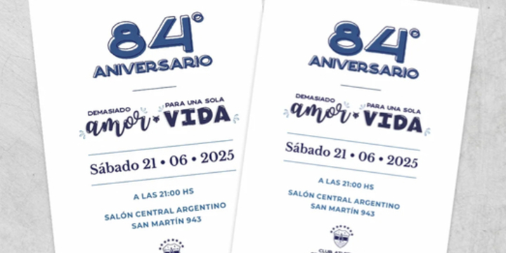 Imagen de En Junio, se viene la Cena 84º Aniversario de Central Argentino