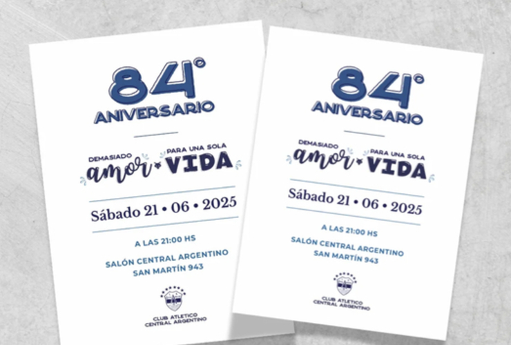 Imagen de En Junio, se viene la Cena 84º Aniversario de Central Argentino