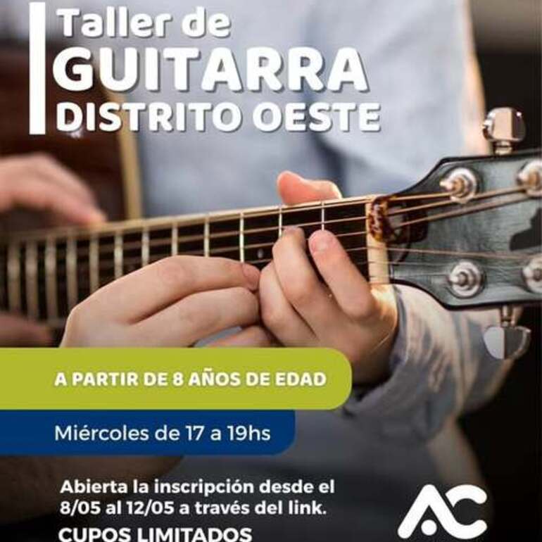 Imagen de Se suman clases de guitarra a los talleres culturales en Alvear