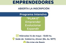 Imagen de Llega a Alvear el Programa Intensivo Plan E. Emprender. Evolucionar. Expandir.