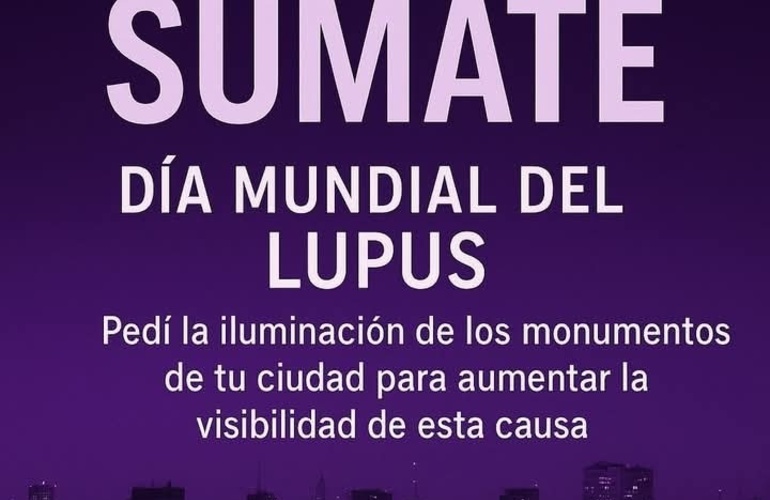 Imagen de Día Mundial del Lupus: una enfermedad silenciosa que también afecta a vecinos de Arroyo Seco