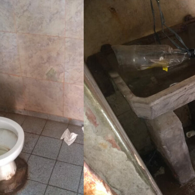 Loa baños del Puerto, un desastre.