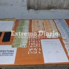 El material incautado durante el procedimiento.