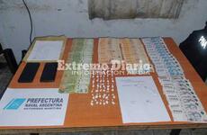 El material incautado durante el procedimiento.