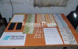 El material incautado durante el procedimiento.