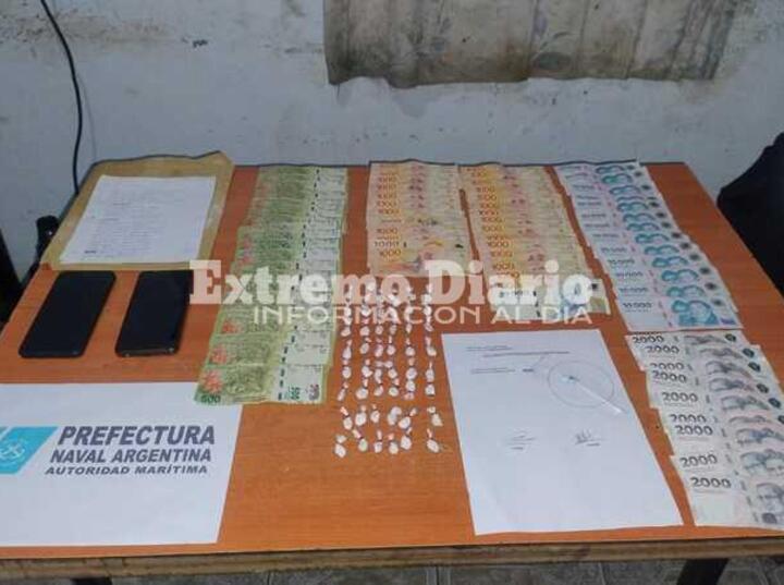 El material incautado durante el procedimiento.