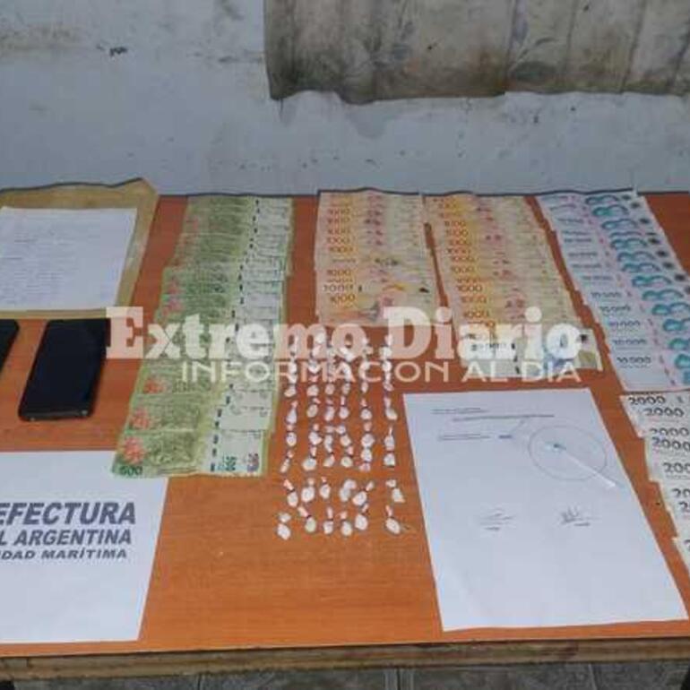 El material incautado durante el procedimiento.