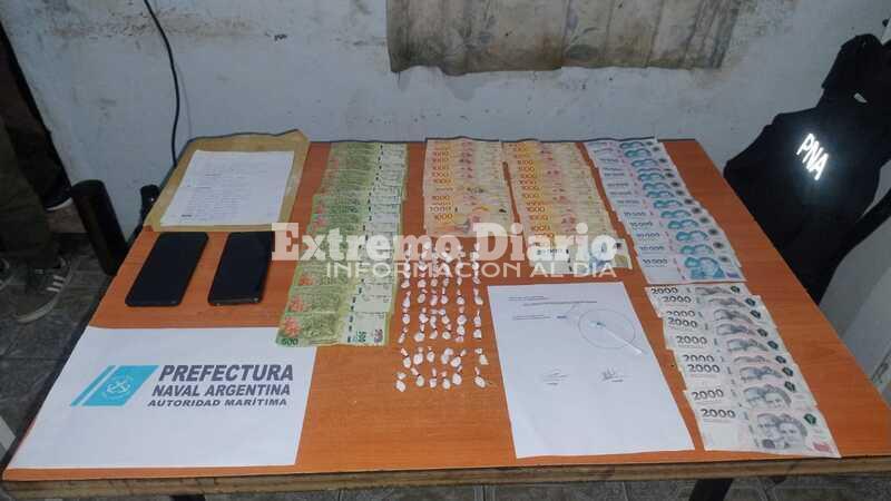 El material incautado durante el procedimiento.