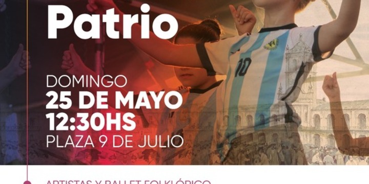 Imagen de 25 de mayo: ¡Festival Patrio en la plaza!