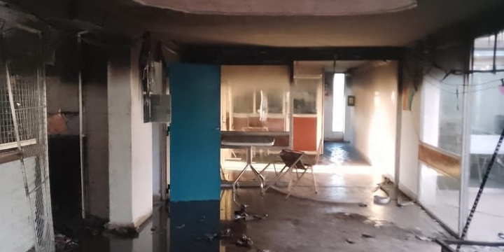 El sinistro que afectó a la escuela conmovió a toda la comunidad.