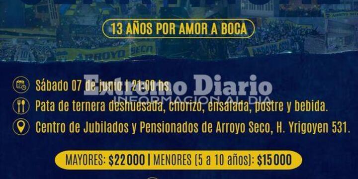 Imagen de La Peña de Boca en Arroyo Seco prepara su Cena Anual 2025