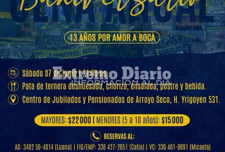 Imagen de La Peña de Boca en Arroyo Seco prepara su Cena Anual 2025