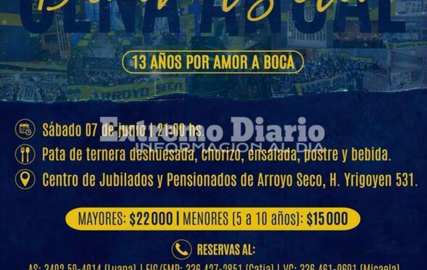 Imagen de La Pe&ntilde;a de Boca en Arroyo Seco prepara su Cena Anual 2025