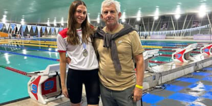 Imagen de Natación: Paloma Pollacchi, Subcampeona Nacional en Santiago del Estero
