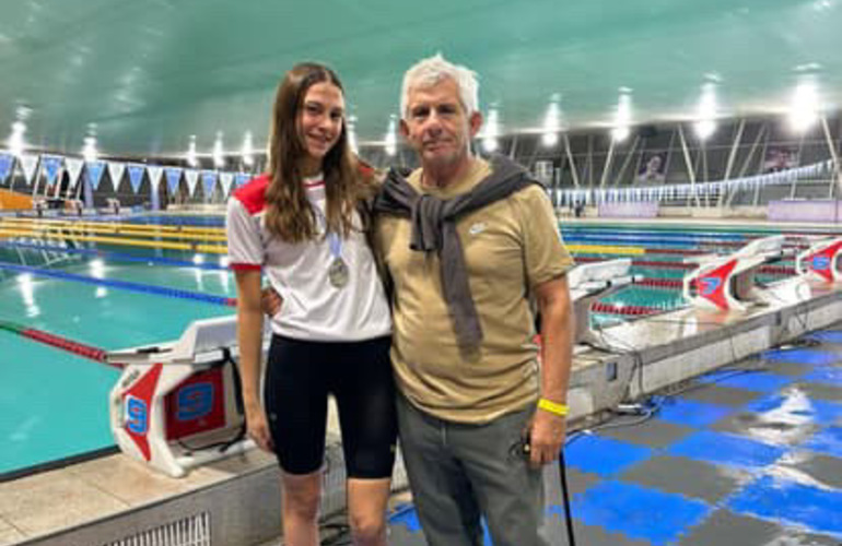 Imagen de Natación: Paloma Pollacchi, Subcampeona Nacional en Santiago del Estero