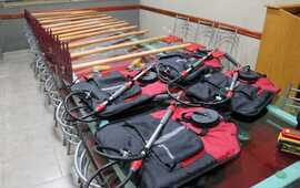 Llegaron 12 zapas y 4 mochilas de agua.