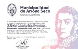 Imagen de Arroyo Seco tendrá la segunda Edición de la Olimpíada Sanmartiniana