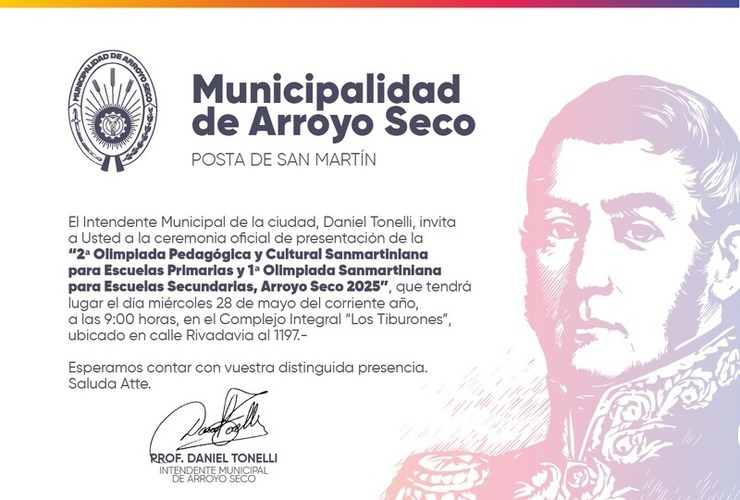 Imagen de Arroyo Seco tendrá la segunda Edición de la Olimpíada Sanmartiniana