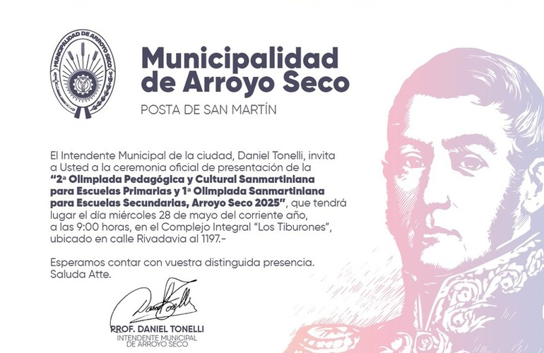 Imagen de Arroyo Seco tendrá la segunda Edición de la Olimpíada Sanmartiniana