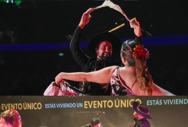 Imagen de El bailar&iacute;n Maximiliano Ballinari represent&oacute; a Arroyo Seco en el Festival Patria 2025