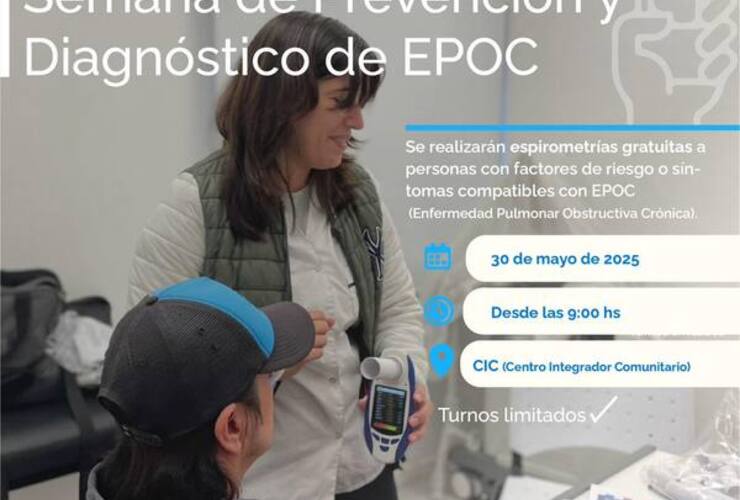 Imagen de General Lagos se suma a la Semana de Prevención y Diagnóstico de la EPOC con controles gratuitos