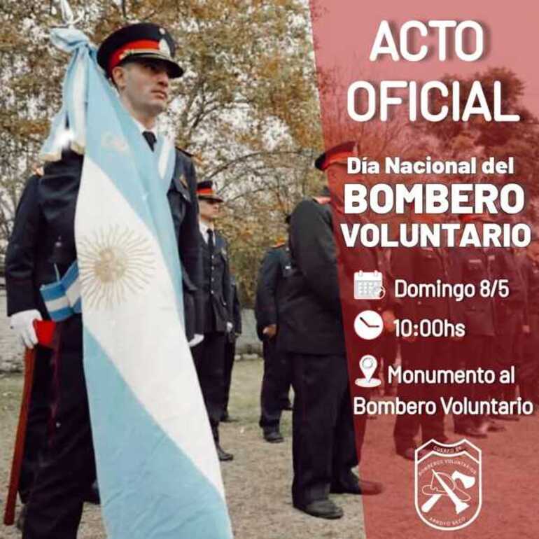 Imagen de Acto oficial por el Día Nacional del Bombero Voluntario en Arroyo Seco