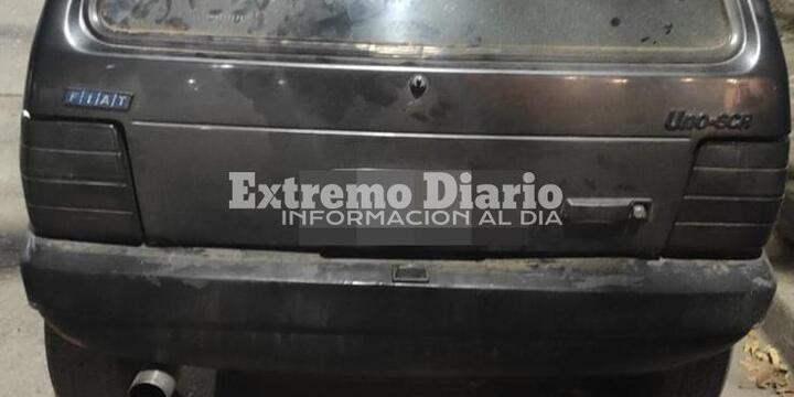 El auto resultó secuestrado como parte del procedimiento.