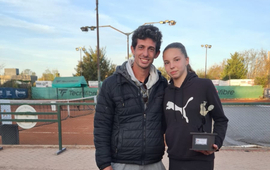 Imagen de Tenis: Delfina Gadea de Unión, finalista Sub-14 en Roldán