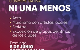 Imagen de Jornada conmemorativa �Ni Una Menos� en el Paseo Pedro Spina