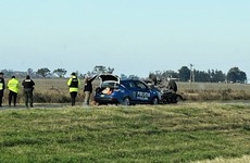 Corte y operativo vial mano a Córdoba. (X/@maguirubiolo)