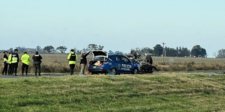 Corte y operativo vial mano a Córdoba. (X/@maguirubiolo)