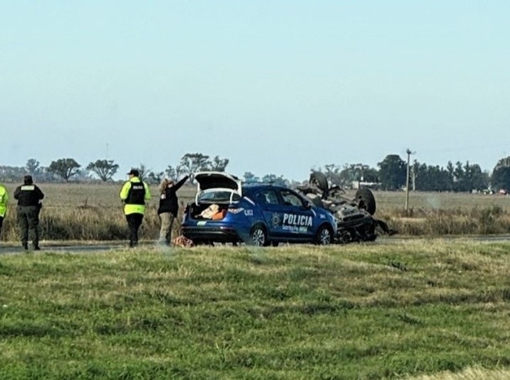 Corte y operativo vial mano a Córdoba. (X/@maguirubiolo)