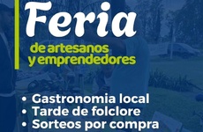 Imagen de Feria de artesanos y emprendedores en Alvear por el Día del Padre