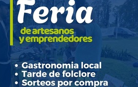 Imagen de Feria de artesanos y emprendedores en Alvear por el Día del Padre