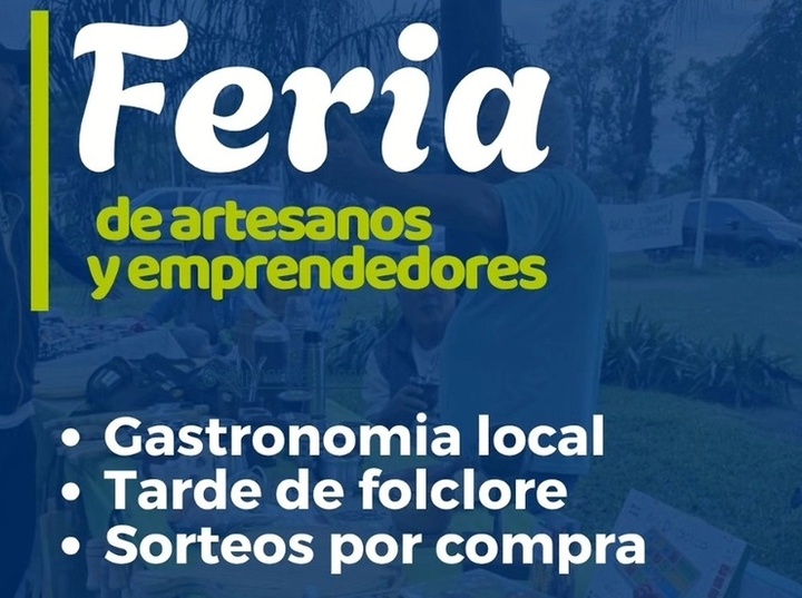 Imagen de Feria de artesanos y emprendedores en Alvear por el Día del Padre
